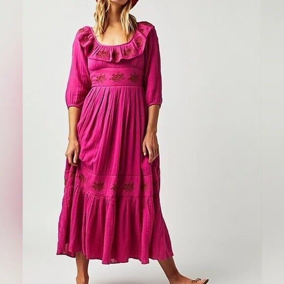 Free People Dresses & Skirts - New Free People Lovers Lane Maxi Dress Size Small